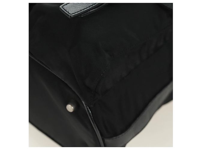 Borsa a Spalla PRADA Nylon Nero Oro Auth 165372V D'oro - vista 17