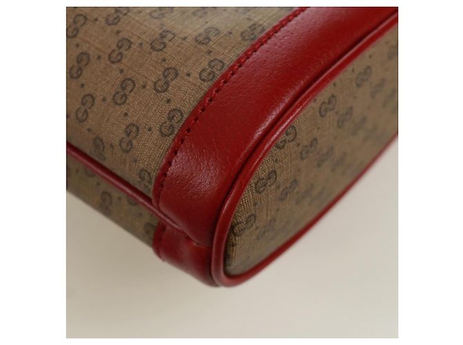 GUCCI GUCCI �~ Borsa Micro GG Supreme Doraemon PVC Beige Oro 647801 Auth 173166SAM D'oro - vista 16