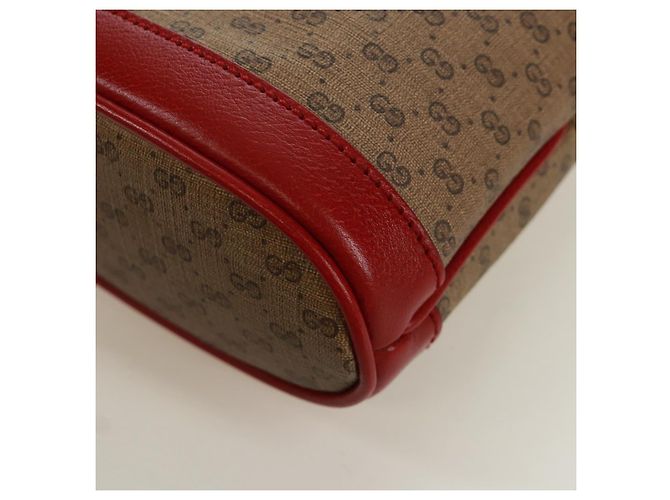 GUCCI GUCCI �~ Borsa Micro GG Supreme Doraemon PVC Beige Oro 647801 Auth 173166SAM D'oro - vista 17