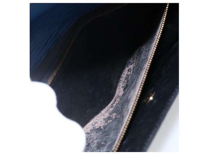 LOUIS VUITTON Clutch Epi Montaigne 27 Blu M52655 LV Auth ep13321 - vista 10
