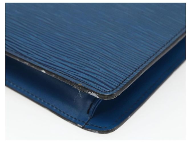 LOUIS VUITTON Clutch Epi Montaigne 27 Blu M52655 LV Auth ep13321 - vista 15