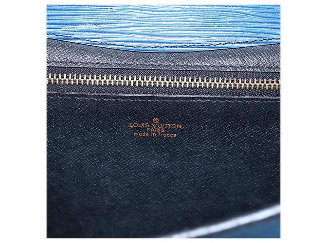 LOUIS VUITTON Clutch Epi Montaigne 27 Blu M52655 LV Auth ep13321 - vista 18
