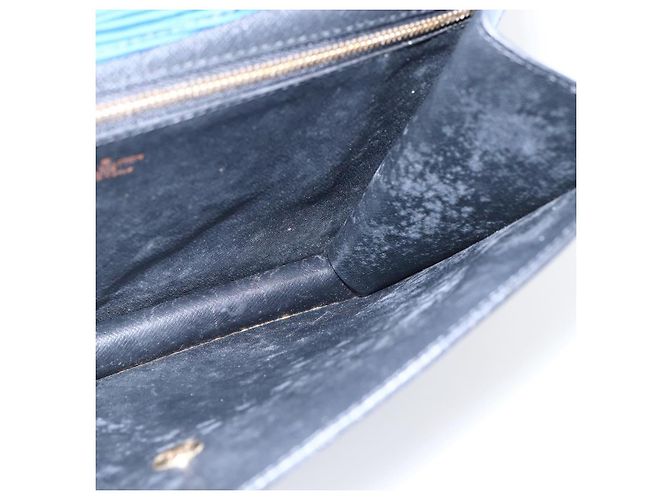 LOUIS VUITTON Clutch Epi Montaigne 27 Blu M52655 LV Auth ep13321 - vista 19