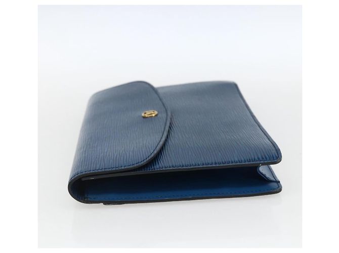 LOUIS VUITTON Clutch Epi Montaigne 27 Blu M52655 LV Auth ep13321 - vista 3