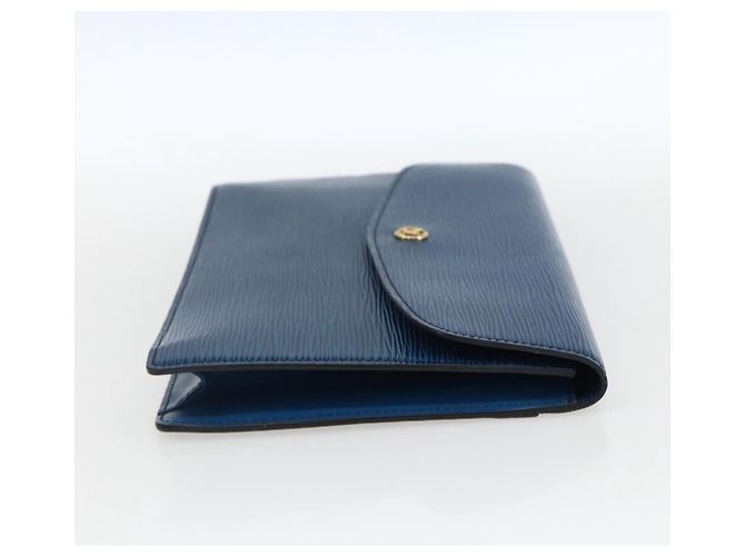 LOUIS VUITTON Clutch Epi Montaigne 27 Blu M52655 LV Auth ep13321 - vista 4