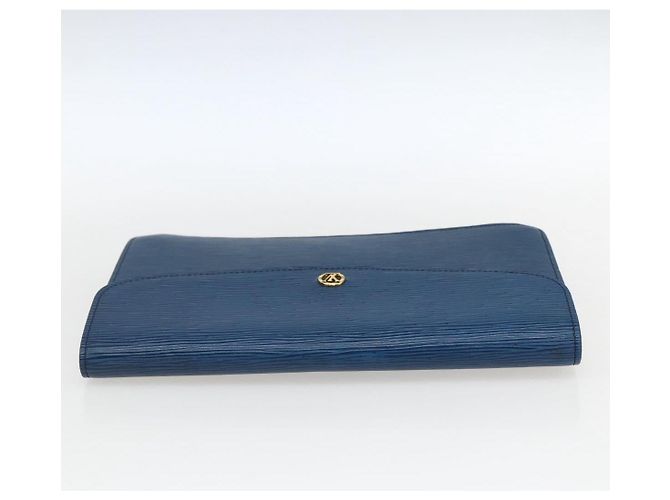LOUIS VUITTON Clutch Epi Montaigne 27 Blu M52655 LV Auth ep13321 - vista 5