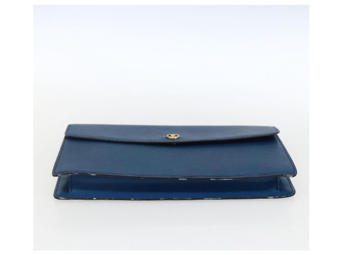 LOUIS VUITTON Clutch Epi Montaigne 27 Blu M52655 LV Auth ep13321 - vista 6