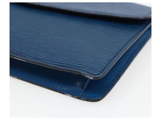 LOUIS VUITTON Clutch Epi Montaigne 27 Blu M52655 LV Auth ep13321 - vista 7