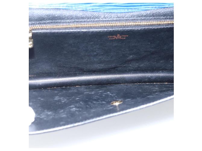 LOUIS VUITTON Clutch Epi Montaigne 27 Blu M52655 LV Auth ep13321 - vista 8