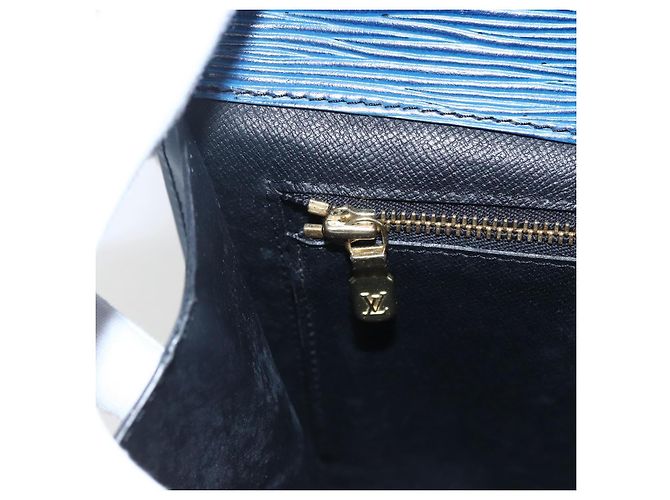 LOUIS VUITTON Clutch Epi Montaigne 27 Blu M52655 LV Auth ep13321 - vista 9
