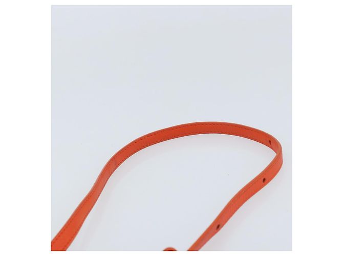 Céline Borsa a Spalla CELINE in Pelle Arancione Dorato Auth bs32999 D'oro - vista 14