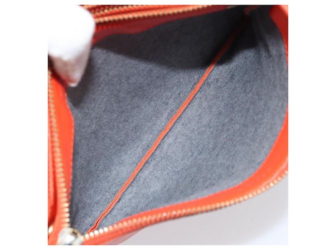 Céline Borsa a Spalla CELINE in Pelle Arancione Dorato Auth bs32999 D'oro - vista 23