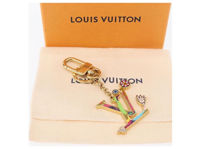 LOUIS VUITTON LV Charm Superflat Icônico metal Tom Ouro M02468 LV Auth 168053SAM - vista 12