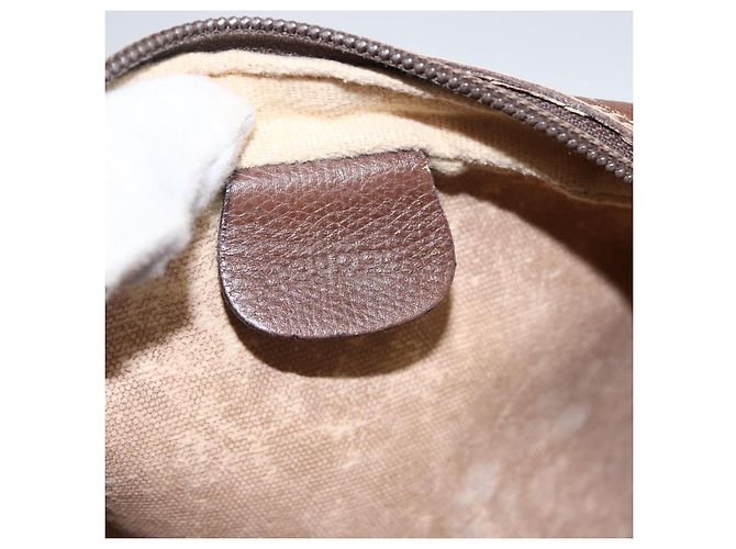 Gucci Borsa GG Supreme Web Sherry Line in PVC Beige Oro 001 56 6655 Auth 173550 D'oro - vista 18
