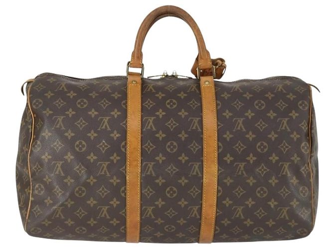 LOUIS VUITTON Borsa Boston Monogram Keepall 50 M41426 LV Auth 170744 Monogramma - vista 2