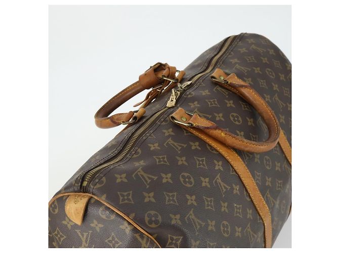 LOUIS VUITTON Borsa Boston Monogram Keepall 50 M41426 LV Auth 170744 Monogramma - vista 6