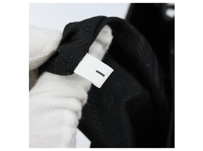 Borsa a Spalla PRADA Nylon Nero Argento Autentica ep13436 - vista 12