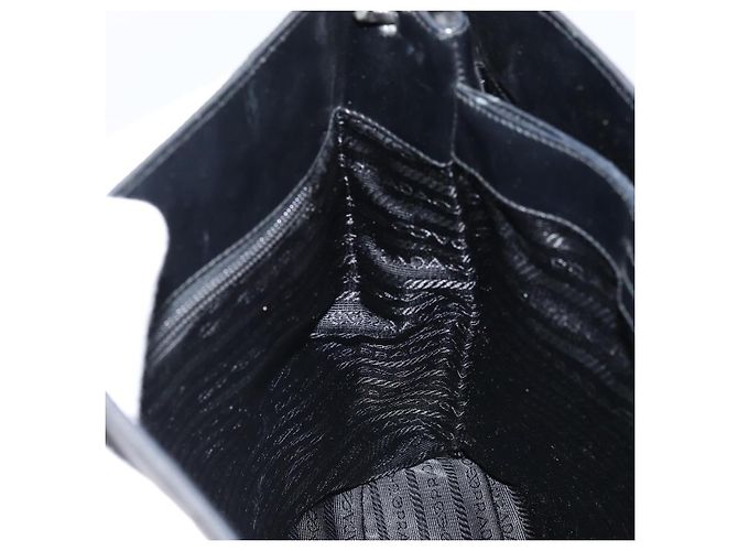 Borsa a Spalla PRADA Nylon Nero Argento Autentica ep13436 - vista 18