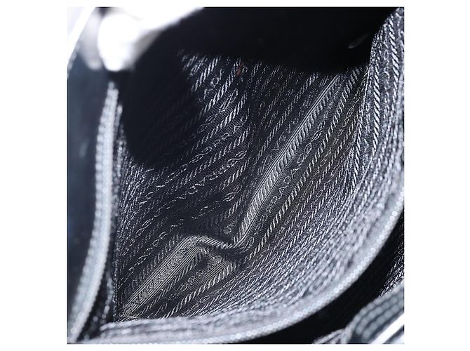 Borsa a Spalla PRADA Nylon Nero Argento Autentica ep13436 - vista 21