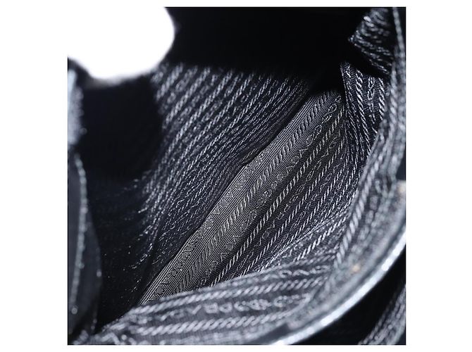 Borsa a Spalla PRADA Nylon Nero Argento Autentica ep13436 - vista 22