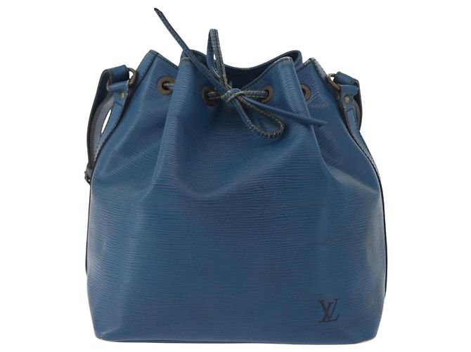 Noe LOUIS VUITTON Borsa a Spalla Petit Noé Epi Blu M44105 LV Auth 168162 - vista 13