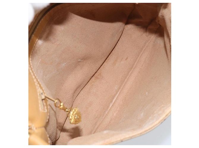 Bolsa de Ombro GUCCI Micro GG Supreme Web Sherry Line PVC Bege Ouro Auth BA10628 Dourado - vista 11