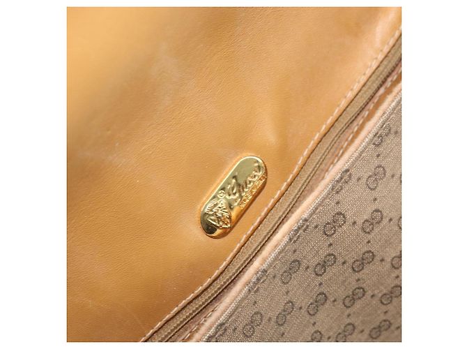 Bolsa de Ombro GUCCI Micro GG Supreme Web Sherry Line PVC Bege Ouro Auth BA10628 Dourado - vista 18