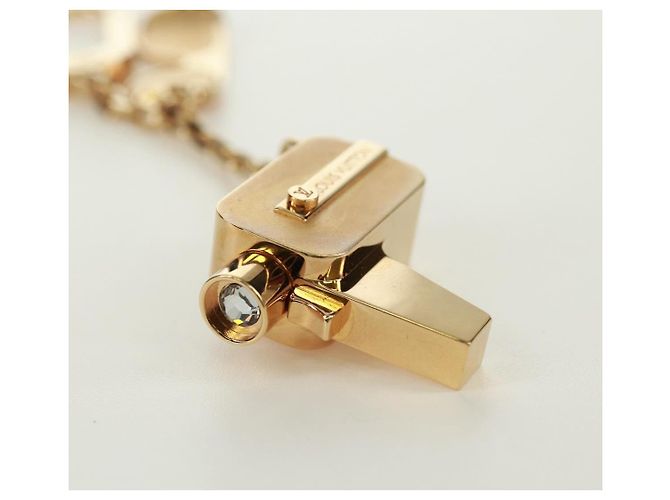 LOUIS VUITTON Portachiavi Cannes Supporto per Chiavi metallo Oro M65383 LV Auth 171129M - vista 13