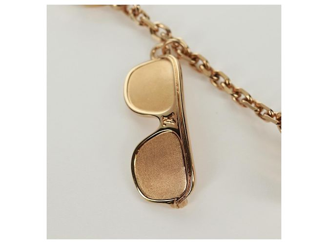 LOUIS VUITTON Portachiavi Cannes Supporto per Chiavi metallo Oro M65383 LV Auth 171129M - vista 4
