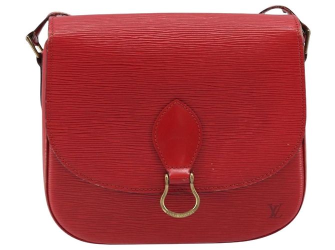 LOUIS VUITTON Borsa a Spalla Epi Saint Cloud GM Rossa M52197 LV Auth 173158 Rosso - vista 13