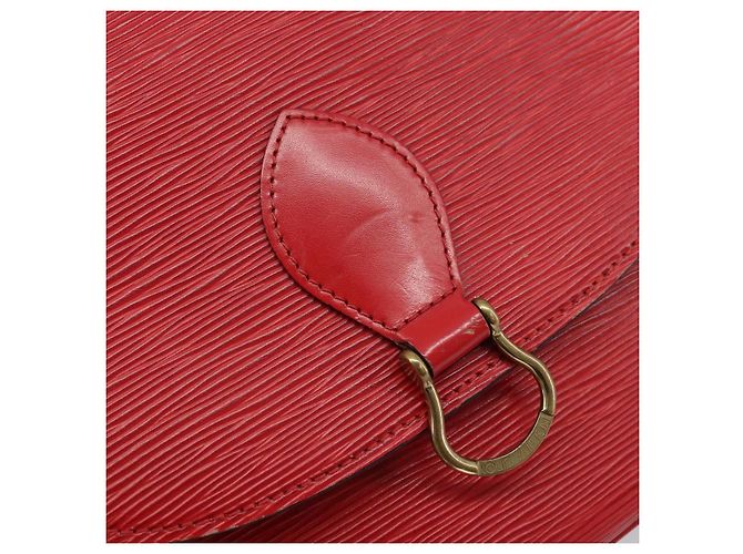LOUIS VUITTON Borsa a Spalla Epi Saint Cloud GM Rossa M52197 LV Auth 173158 Rosso - vista 17