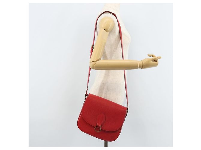 LOUIS VUITTON Borsa a Spalla Epi Saint Cloud GM Rossa M52197 LV Auth 173158 Rosso - vista 25