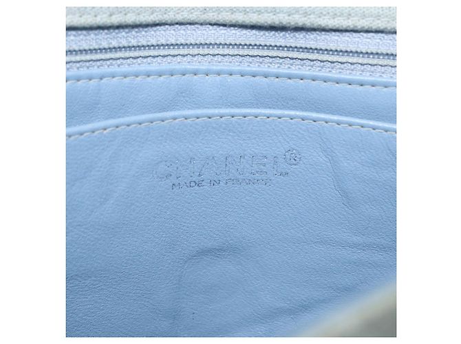 CHANEL Matelassé 26 Borsa a Spalla con Catena Jersey Grigio Argento CC Auth 170659A Marrone - vista 25