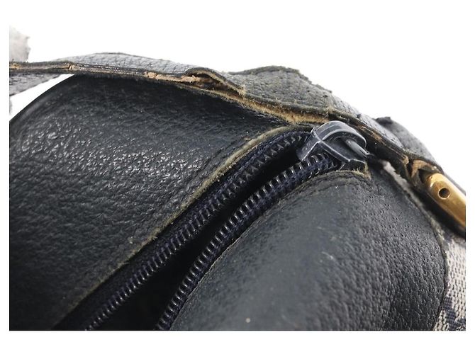 Borsa a Spalla Gucci GG Supreme Sherry Line PVC Blu Navy Oro 904 02 084 Auth 170766 D'oro - vista 10