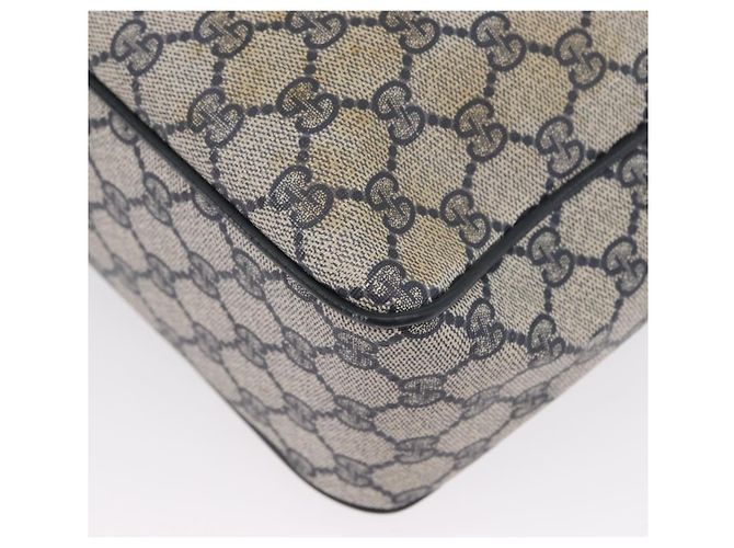 Borsa a Spalla Gucci GG Supreme Sherry Line PVC Blu Navy Oro 904 02 084 Auth 170766 D'oro - vista 18