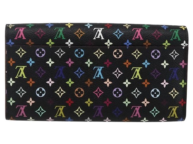 LOUIS VUITTON Multicolor Portefeiulle Sarah Wallet Black M60668 LV Auth 165955V - view 2