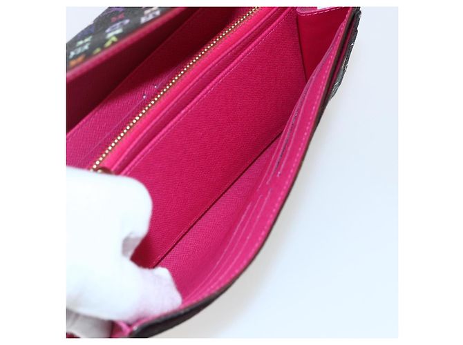 LOUIS VUITTON Multicolor Portefeiulle Sarah Wallet Black M60668 LV Auth 165955V - view 22