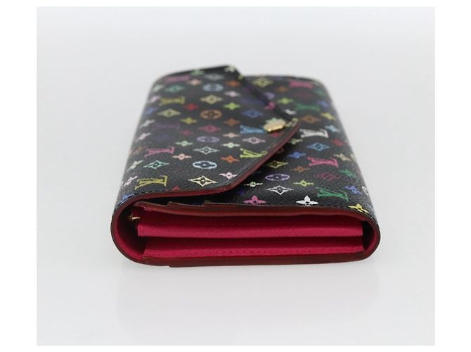 LOUIS VUITTON Multicolor Portefeiulle Sarah Wallet Black M60668 LV Auth 165955V - view 3