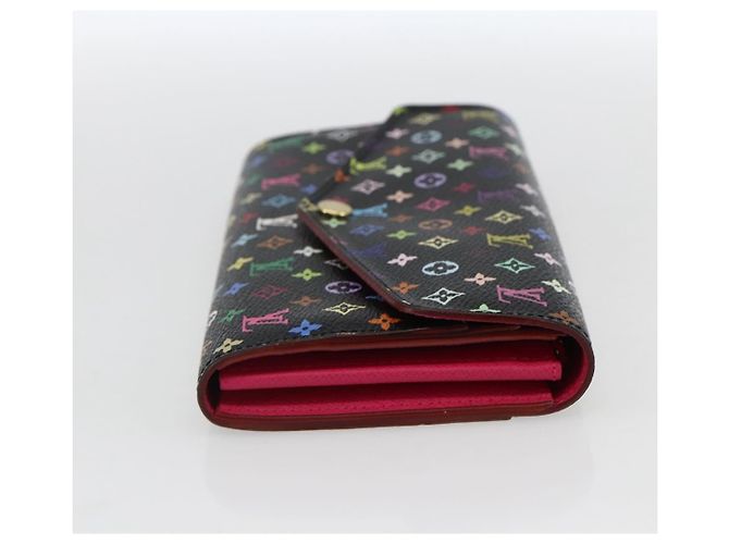 LOUIS VUITTON Multicolor Portefeiulle Sarah Wallet Black M60668 LV Auth 165955V - view 4