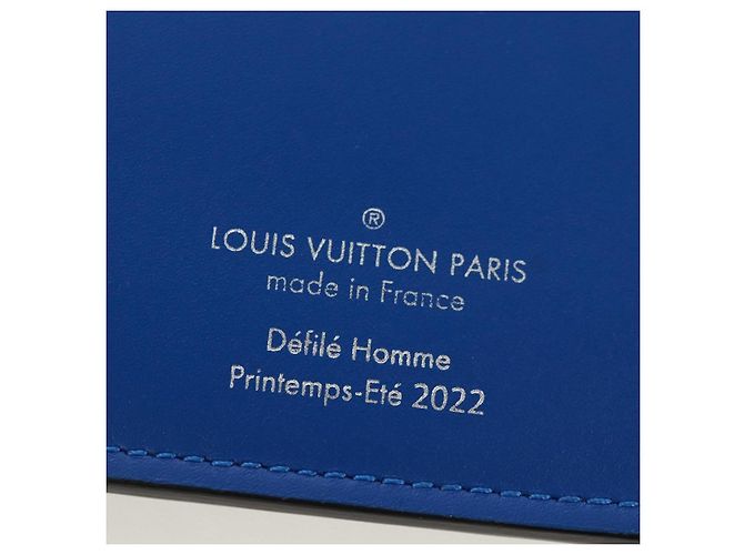 LOUIS VUITTON Taurillon Clemence Illusion Brazza Porte M81255 Auth 171844M Verde - vista 11
