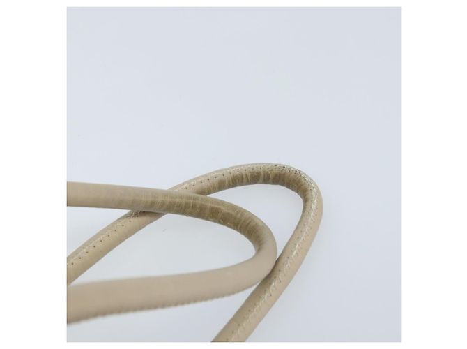 Céline Borsa a Mano CELINE Nylon Beige Oro Auth ka2474 D'oro - vista 8