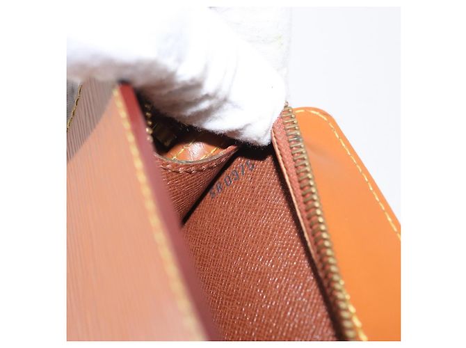 LOUIS VUITTON Pochette Uomo Epi Borsa Marrone Zipangu Oro M52528 LV Auth LNZ226 - vista 12