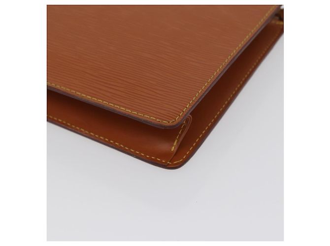 LOUIS VUITTON Pochette Uomo Epi Borsa Marrone Zipangu Oro M52528 LV Auth LNZ226 - vista 16