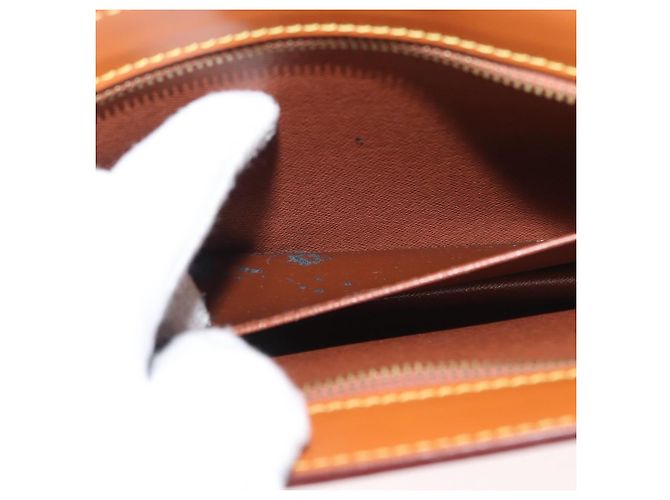LOUIS VUITTON Pochette Uomo Epi Borsa Marrone Zipangu Oro M52528 LV Auth LNZ226 - vista 19