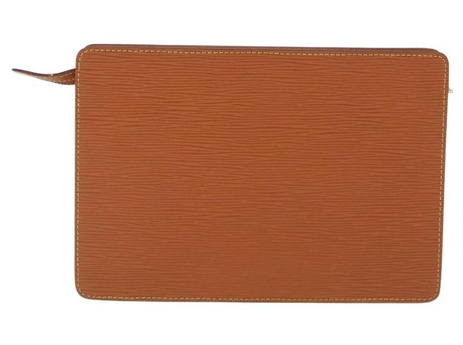 LOUIS VUITTON Pochette Uomo Epi Borsa Marrone Zipangu Oro M52528 LV Auth LNZ226 - vista 2