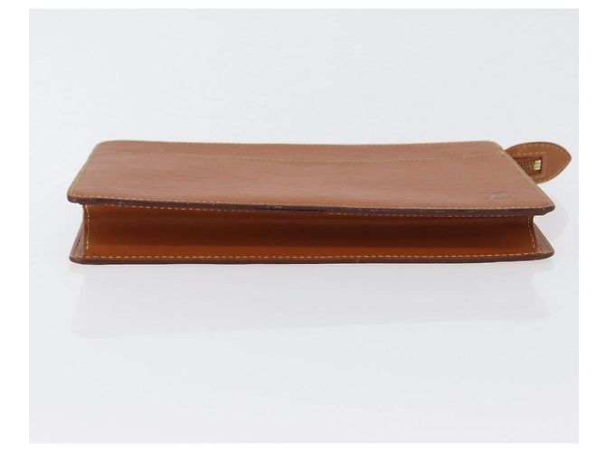 LOUIS VUITTON Pochette Uomo Epi Borsa Marrone Zipangu Oro M52528 LV Auth LNZ226 - vista 6