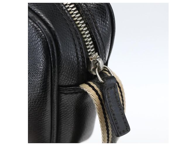 Borsa a mano in pelle nera e argento Salvatore Ferragamo Auth ka2510 Nero - vista 10