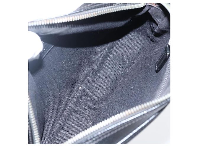 Borsa a mano in pelle nera e argento Salvatore Ferragamo Auth ka2510 Nero - vista 11