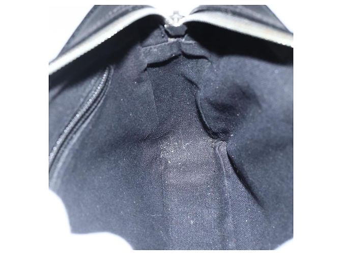 Borsa a mano in pelle nera e argento Salvatore Ferragamo Auth ka2510 Nero - vista 18