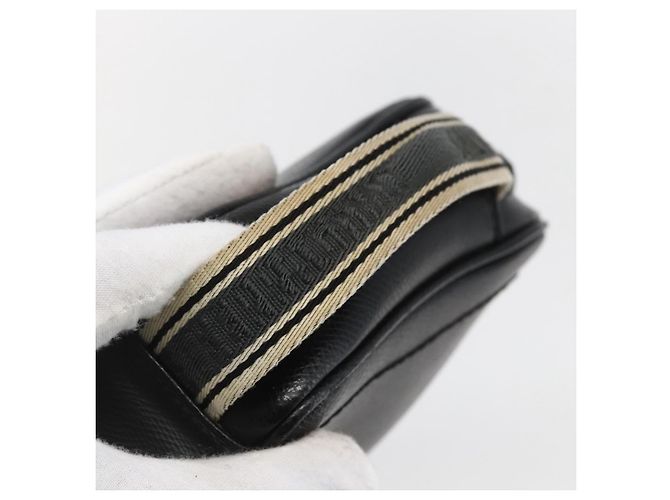 Borsa a mano in pelle nera e argento Salvatore Ferragamo Auth ka2510 Nero - vista 8